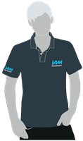 Show details for IAM Roadsmart mens polo shirt charcoal Large.
