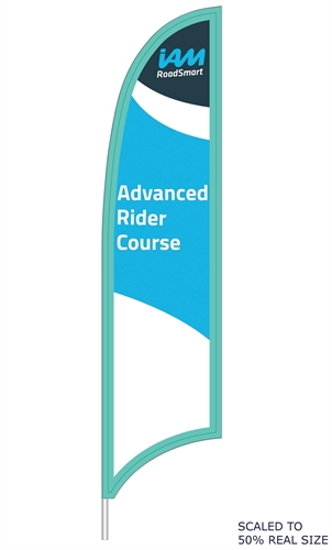 Show details for Advanced Rider Course - 3m tall feather flag WIP