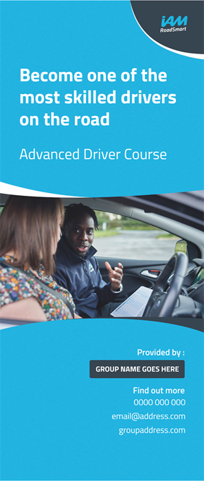 Show details for Advanced Driver Course - 2m x 85cm Pull-up Banner - Editable