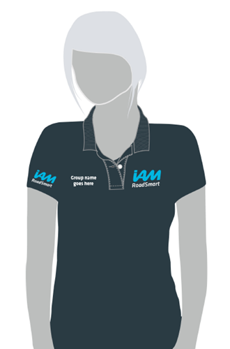 Show details for IAM RoadSmart Branded Polo Shirt (Charcoal - Female - 10)