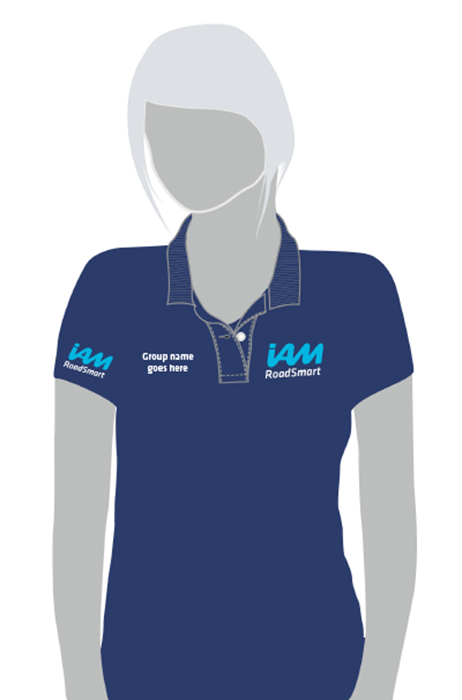 Show details for IAM RoadSmart Branded Polo Shirt (Navy - Female - 16)