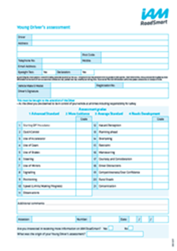 Show details for Young Driver's assessment