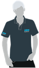 Show details for IAM Roadsmart mens polo shirt charcoal 3XL